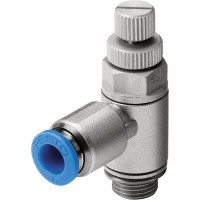 Пневмодроссель Festo GRLA-3/8-QS-6-RS-D