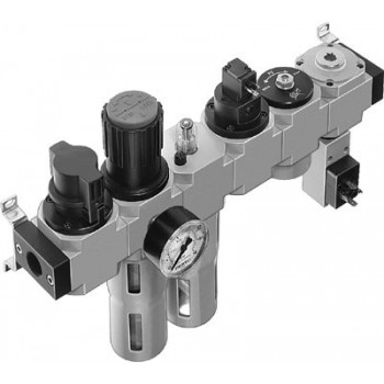 Блок подготовки воздуха Festo FRC-1/8-D-MINI-KF Блок подготовки воздуха Festo FRC-1/8-D-MINI-KF