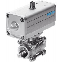Кран с приводом Festo VZBA-1/2-GG-63-T-22-F0304-V4V4T-PP15-R-90-C 1809653